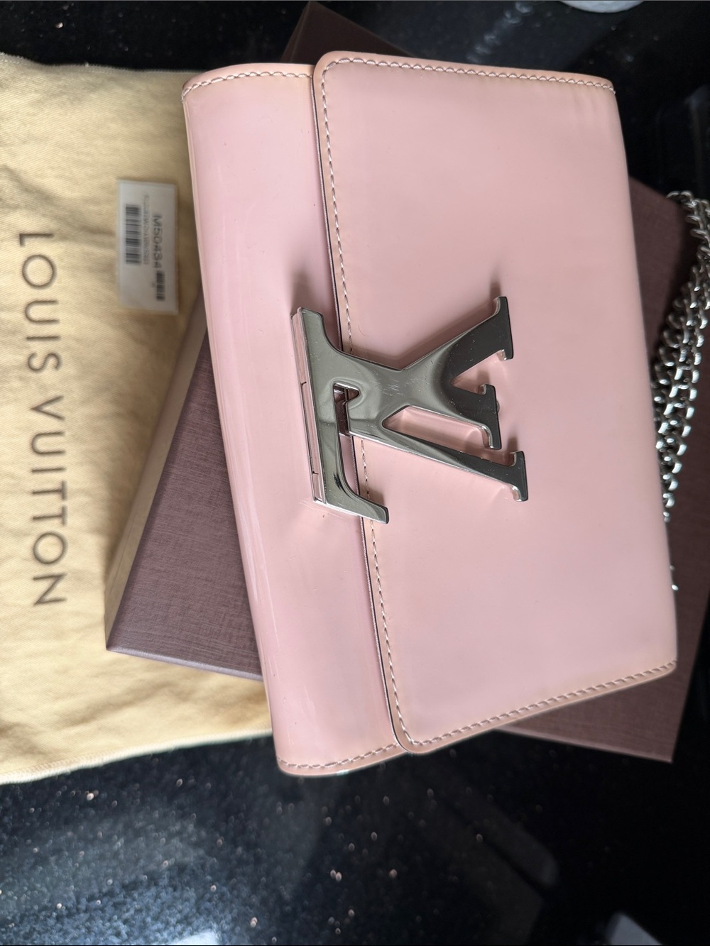 Louis Vuitton Pink Vernis LV Twist Crossbody Bag